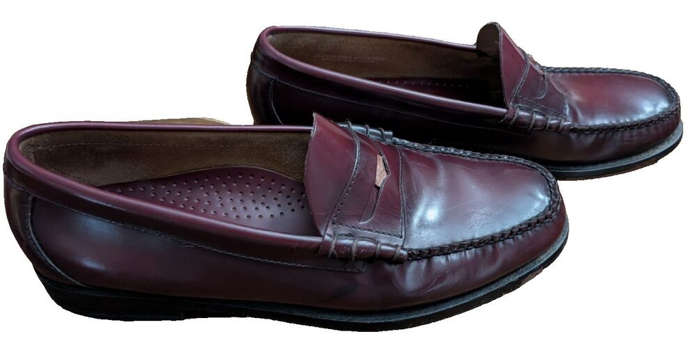 G.H. Bass & Co. Weejuns Penny Loafers — Oxblood/Burgundy · Men's Size 8.5D